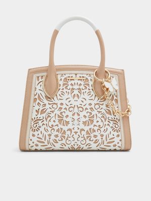 Women's Aldo White & Bone Aribella Satchel Handbag