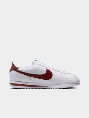 Nike Men's Cortez White/Burgundy Sneaker