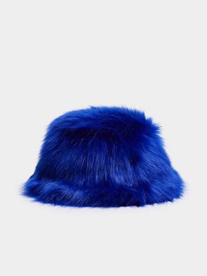 Redbat x Pabi Cooper Fur Blue Hat