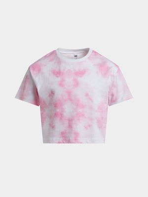 Jet Younger Girls Pink/White T-Shirt