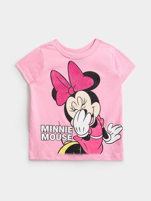 Jet Toddler Girls Candy Pink Minnie Mouse T-Shirt