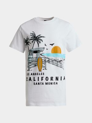 Jet Older Boys White Santa Monica T-Shirt