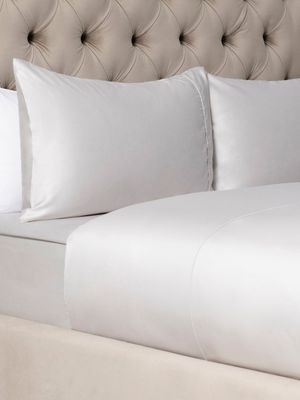 Grace Most Lustrous Gold Seal Certified Egyptian Cotton 400 Thread Count Duvet Cover Set Silver