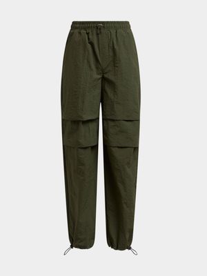 Jet Younger Boys Olive Pleated Toggle Pants