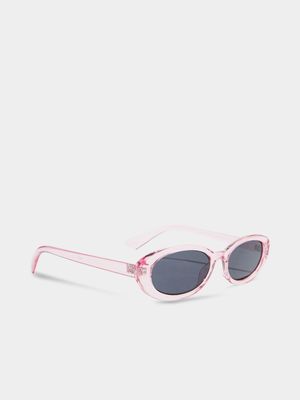 Women's Cotton On Pink Ophelia Oval Sunglasses