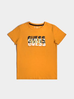 Older Boy's Guess Orange T-Shirt