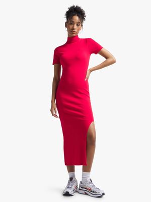 Redbat Classics Women's Red Midi Dress