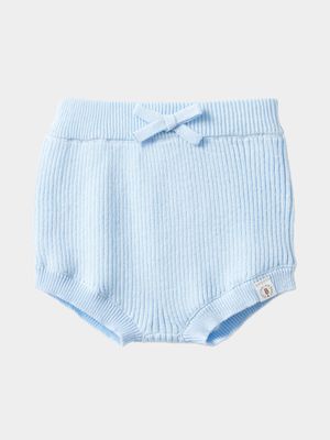 Cotton On Baby White Organic Knit Bloomers