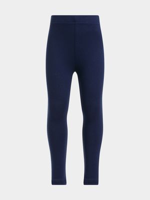 Jet Younger Girls Navy Leggings