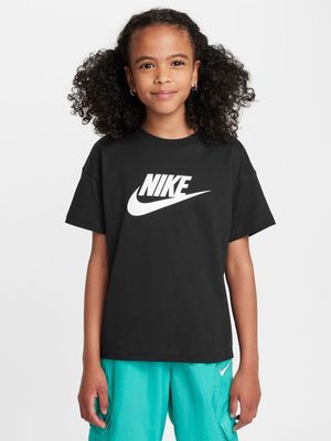 Girls Nike Nsw Futura Black Tee