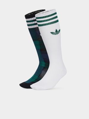 adidas originals Unisex 2 Pack Tartans Multicolour Socks