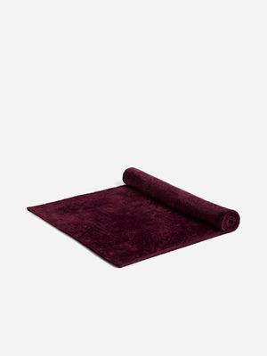 Jet Home Mauve Wine Damask Embossed Blanket 150x180