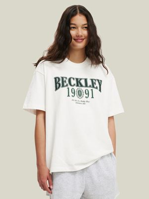 Women's Cotton On White The Premium Boxy Graphic T-shirt