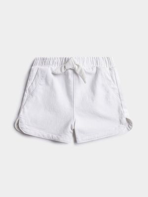 Jet Toddler Girls White Denim Shorts