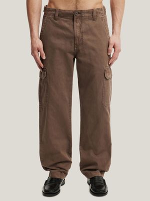 Men's Cotton On Brown Tactical Cargo Pants