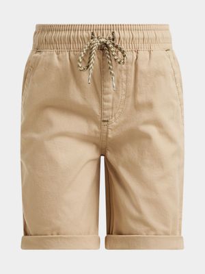 Jet Younger Boys Stone Woven Shorts