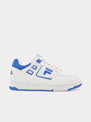 Junior Pre-School Fila Parker White/Blue Sneakers