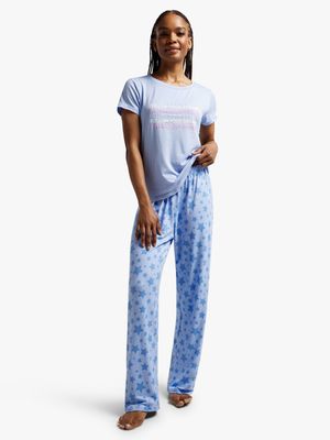 Jet Women's Peri Blue Pyjama Set