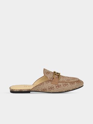 Women's Guess & Beige &Brown Bommiya Flats