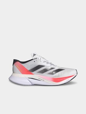 Mens adidas Adizero Boston 12 White/Red Running Shoes