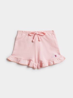 Jet Toddler Girls Pink Amore Fleece Short