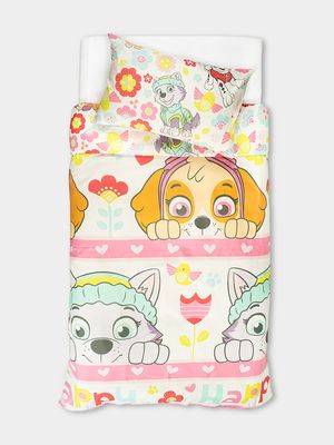 Paw Patrol White Single Duvet Cover Set