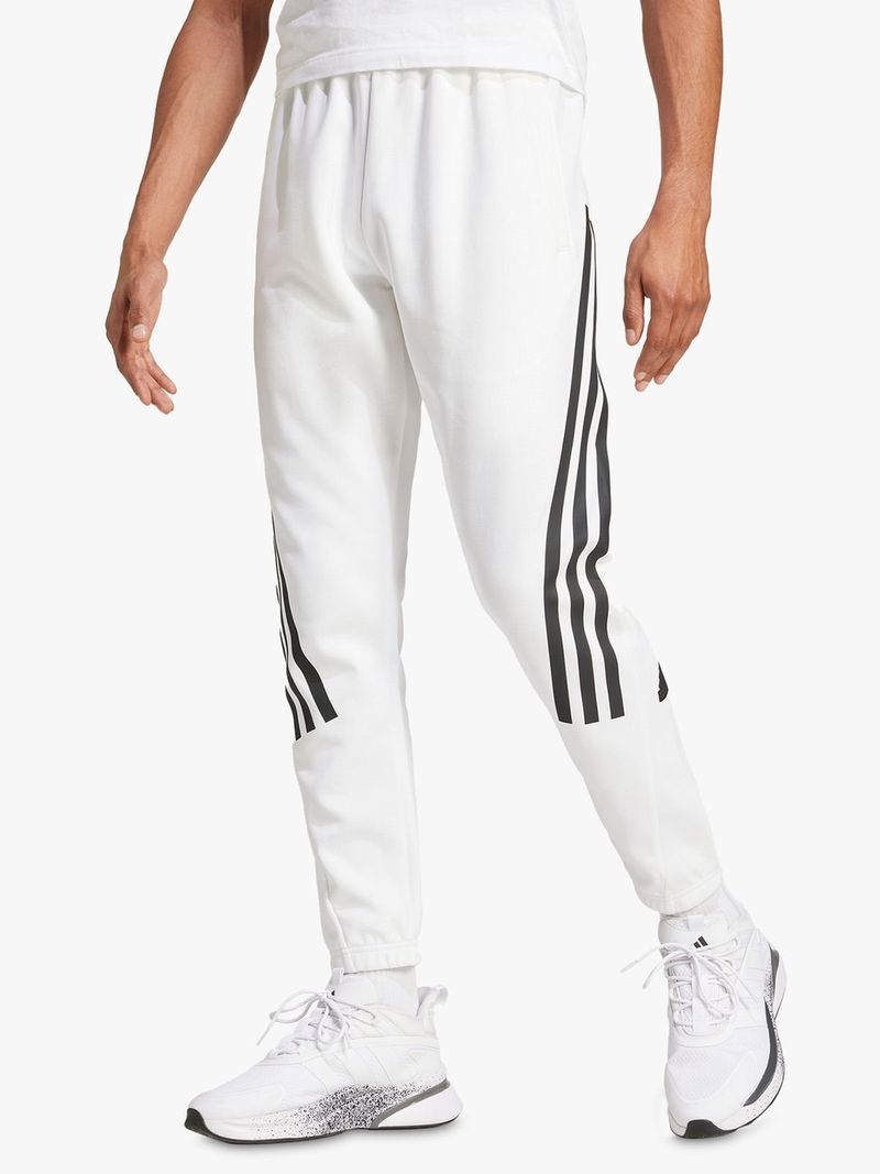 Mens adidas Future Icons 3 stripes White Pants