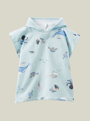 Cotton On Baby Blue Hooded Towel