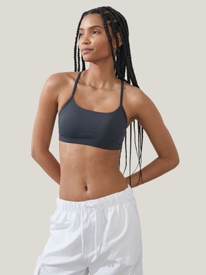 Women's Cotton On Navy Workout Yoga Crop Top