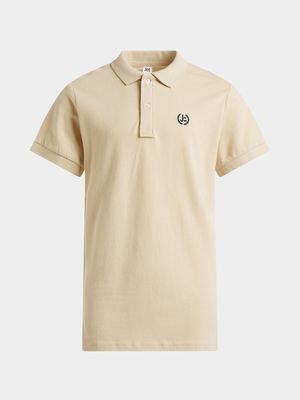 Jet Younger Boys Stone Golf Shirt