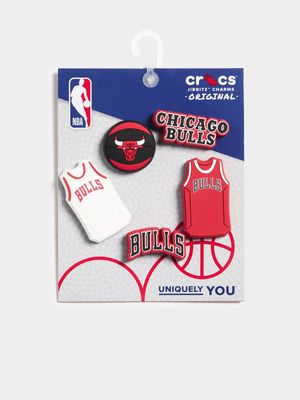 Crocs NBA Chicago Bulls 5-Pack Jibbitz