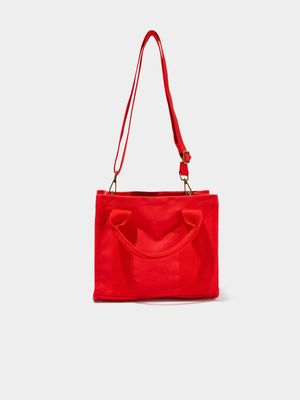 Women's Cotton On Red The Midi Stand By Tote Bag