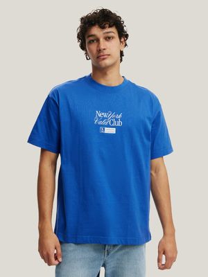 Men's Cotton On Blue Box Fit Graphic T-Shirt