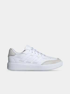 Junior Grade-School adidas Courtblock White/Grey Sneakers