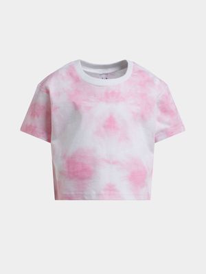 Jet Younger Girls Pink/White T-Shirt