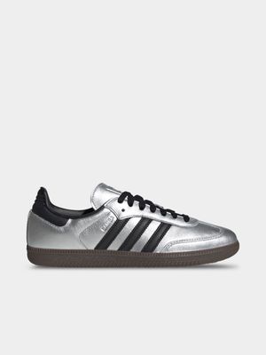 adidas Originals Women's Samba OG Silver Sneaker