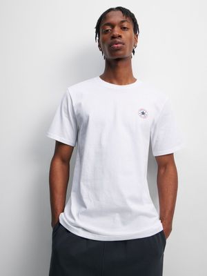 Converse Men's Go-To Mini Patch White T-shirt