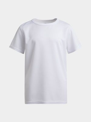 Boys TS Core Performance Birdseye White Tee