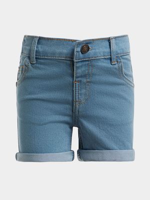 Jet Younger Girls Light Wash Denim Shorts