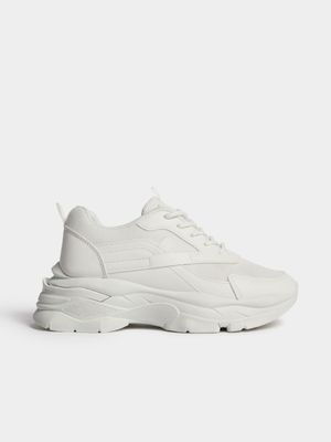 Jet Older Girls White Chunky Sneakers