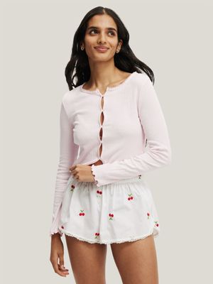 Women's Cotton On White Girlfriend Shorts