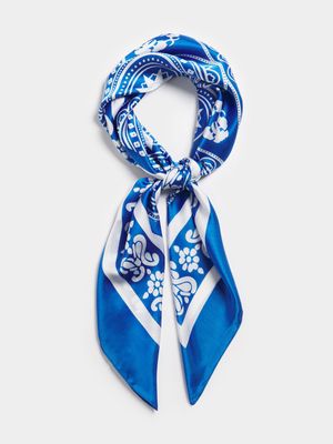 Jet Women's Blue/White 2 Pack Paisley Scarf