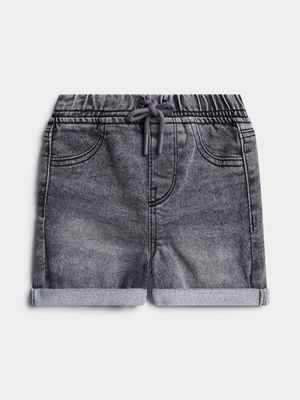 Jet Toddler Boys Light Grey Denim Shorts