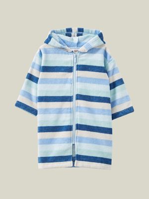 Cotton On Baby Blue Zip Through Hooded Towel