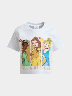 Jet Younger Girls White Princess Boxy T-Shirt