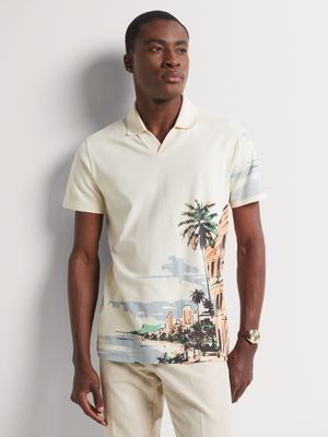 Men's Markham Graphic Print Milk Golfer