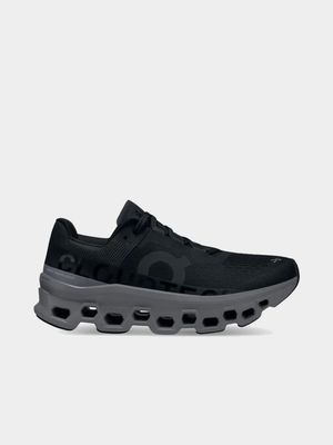 Womens On Running Cloudmonster Black Running Shoes