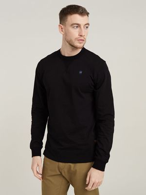 G-Star Men's Nifous Long Sleeve Dark Black T-Shirt