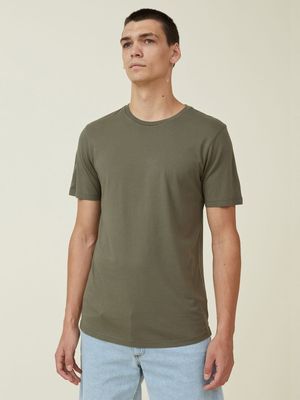 Men's Cotton On Green Organic Longline T-Shirt