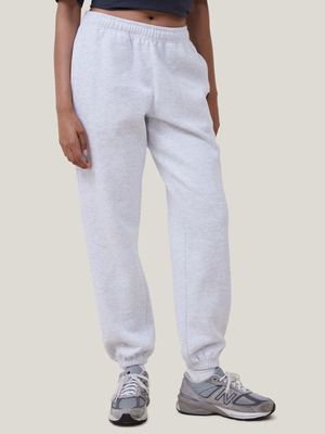 Women's Cotton On Grey Plush Essential Gym Sweatpants